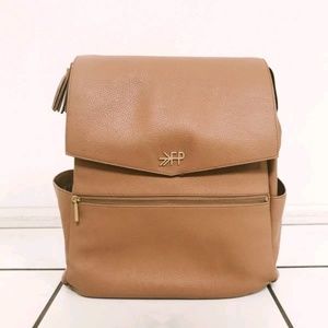 Freshly picked baby diaper bag - brown beige tan